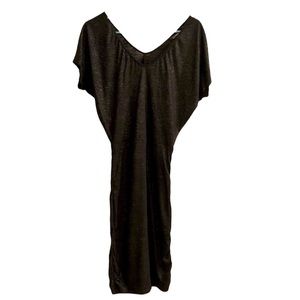 Express black shimmered v-neck dressing, XS